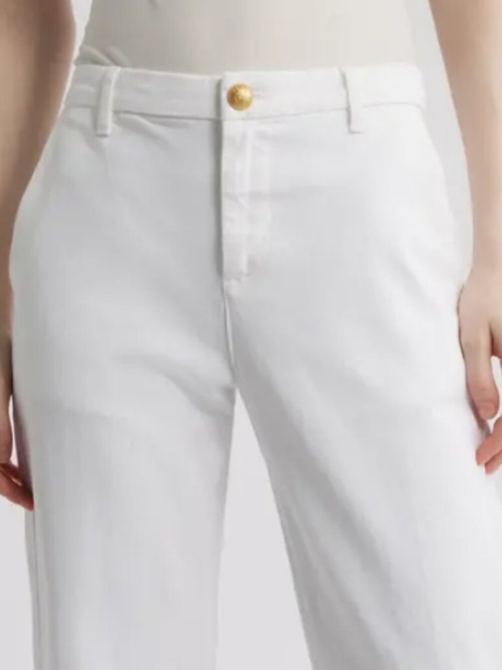 Kobi Halperin Classic Staight Leg Stretch White Denim Jeans